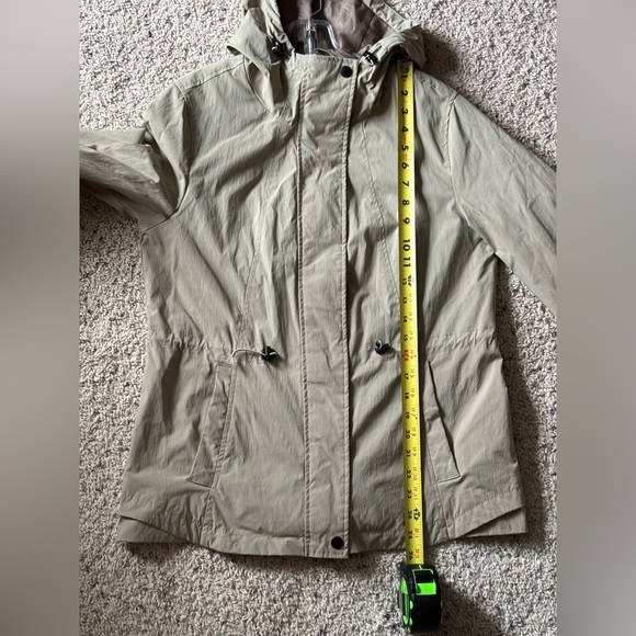 Alpine Women's Light Tan Utility Jacket Rain Coat size S Mild weather resistant - Picture 6 of 7